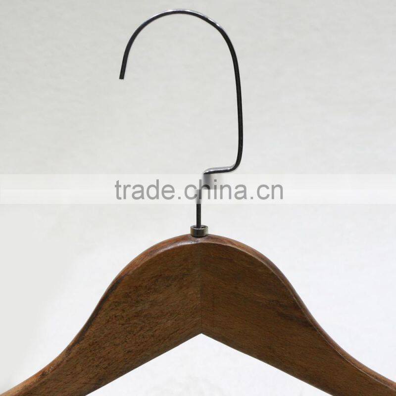 Antique wooden clothes hanger for shirt/coat/suit/dress