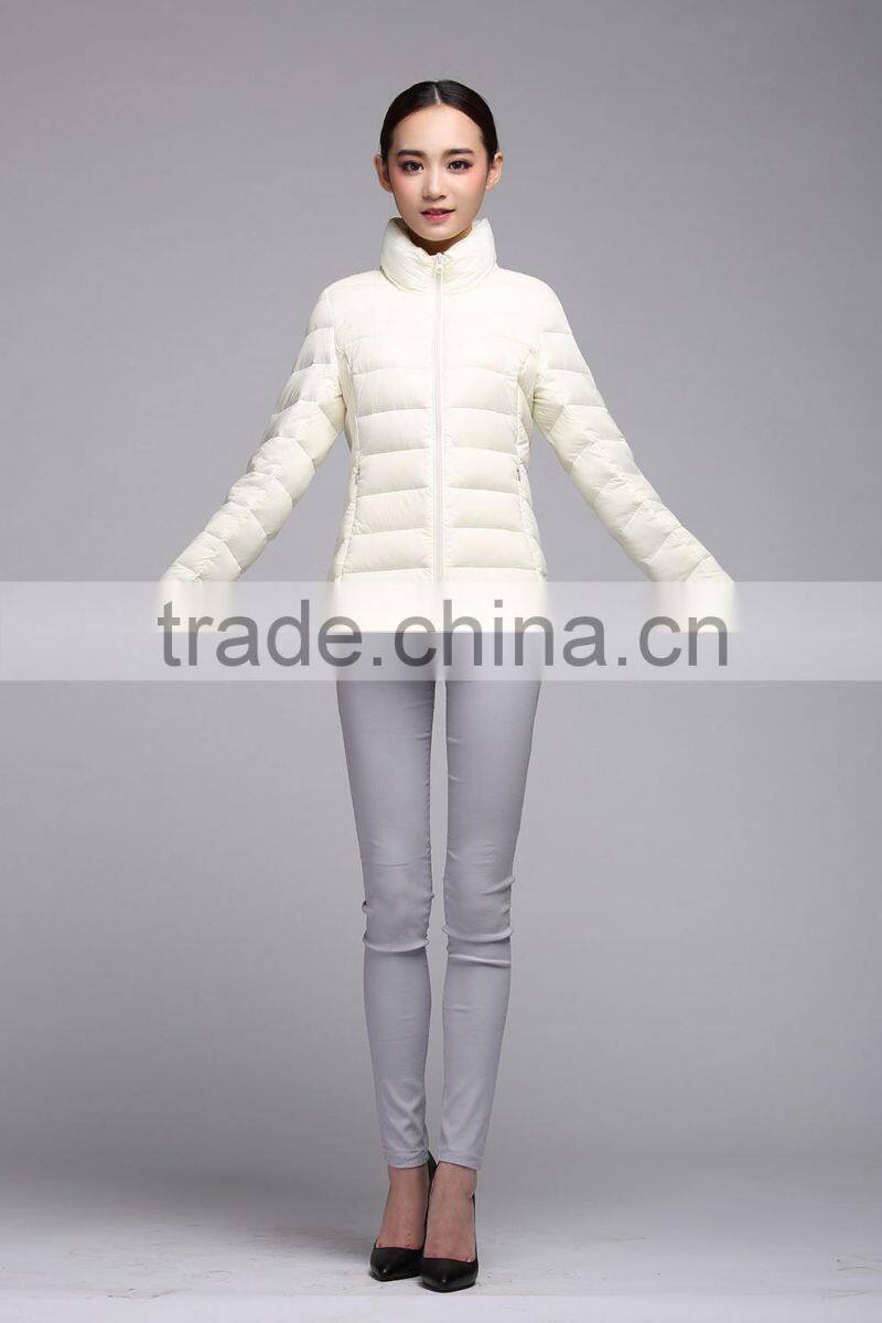 lightweight slim winter down jacket for women