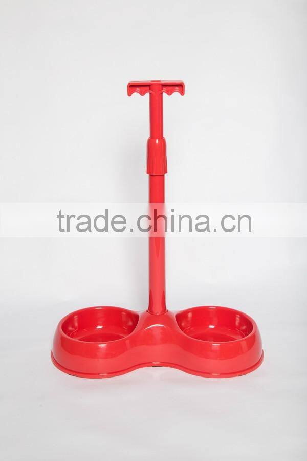 best seller easy feeder double plastic pet bowl
