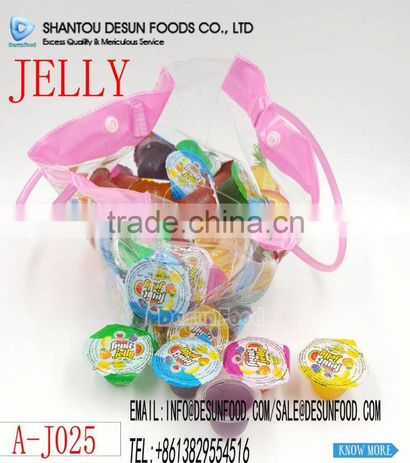fruit cup jelly products in handbag