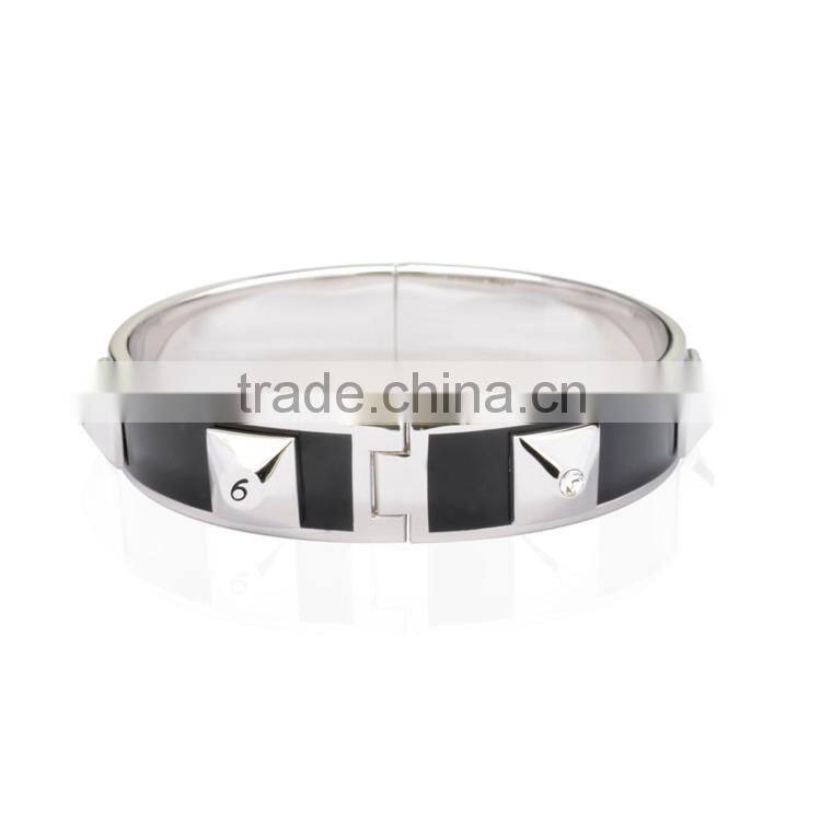 Bangles Belt Buckle Bracelet Metal Women Rose Gold Plated