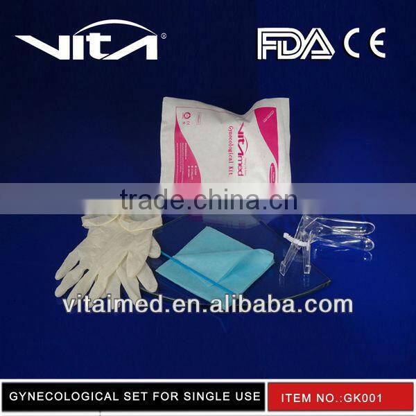New Combination Of Disposable Gynecological Set For Single use GK004 With CE/FDA/ISO13485 Certificate