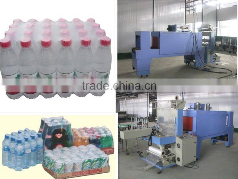 Semi automatic bottle shrink packing machine