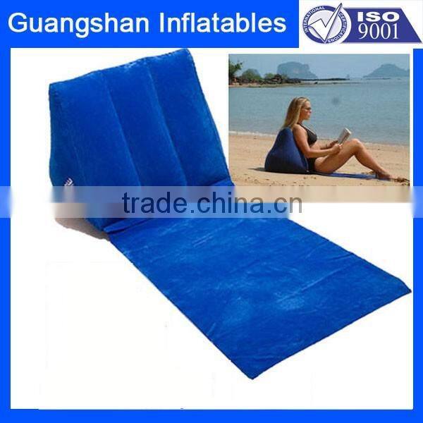 Inflatable Beach Festival Camping Lounger Back Pillow Cushion