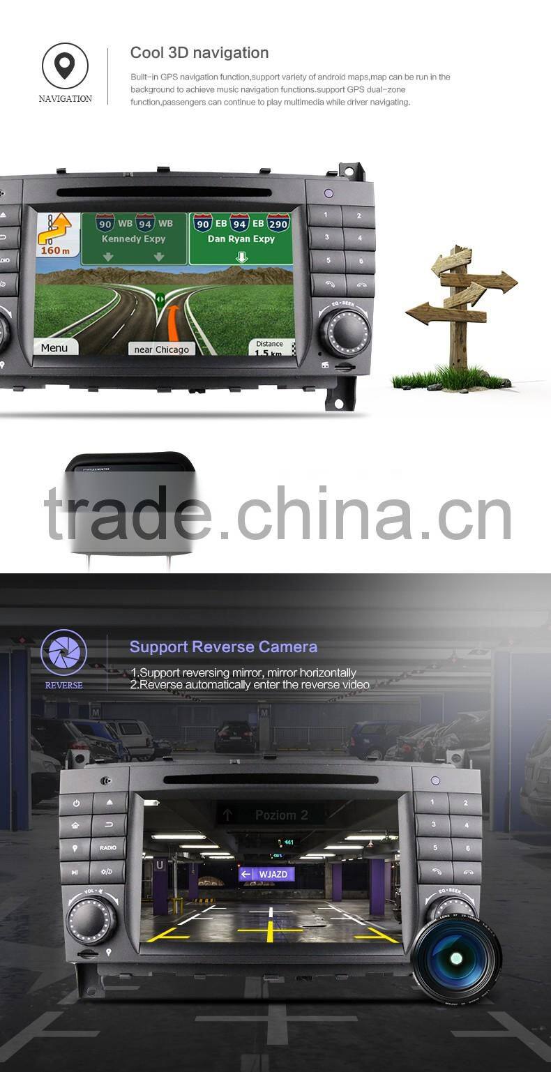 7 inch double din car DVD player with GPS MP3/MP4 player mutimedia FM