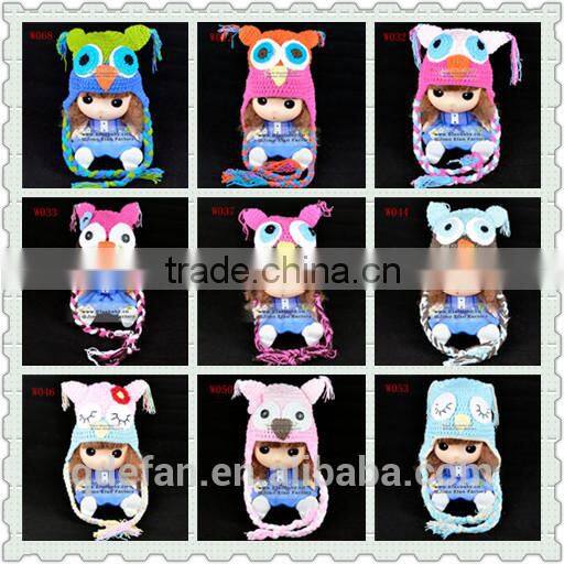 winter crochet pattern handmade baby beanie owl animal knitted hat