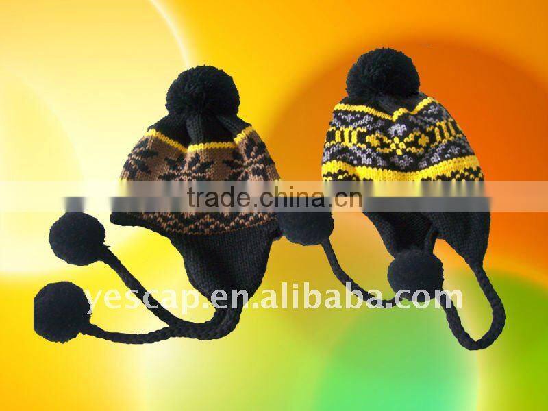 Knit cable winter scarf