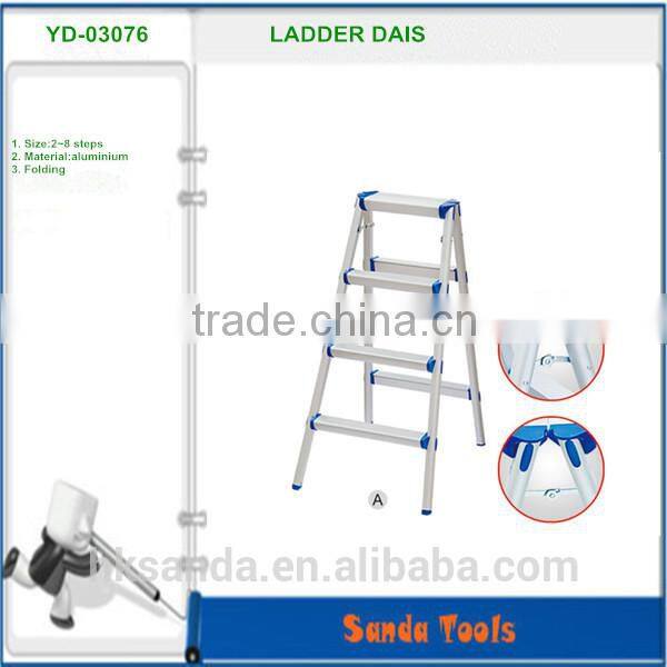 YD-03076 Folding aluminum step ladder dais
