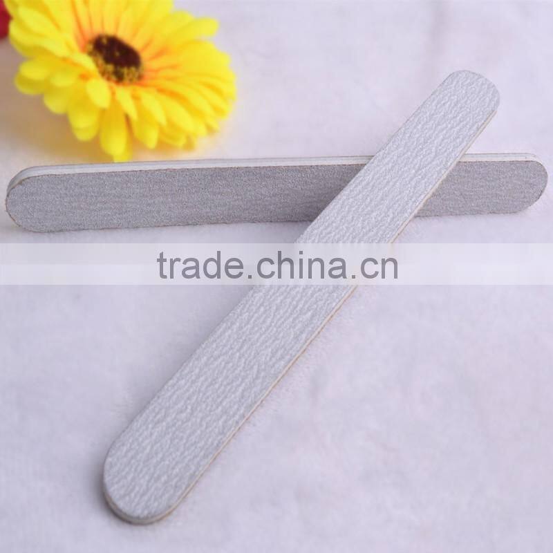 Grey Straight Nail Files Double Side Rasp Ring Emery Board Manicure Set