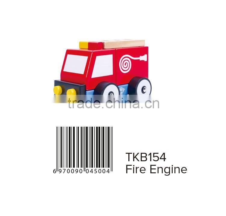 Hot Sale Promotional Small Red Wooden Baby Car Toy
