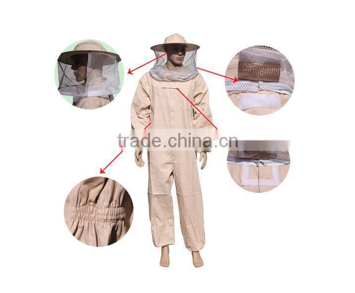 2015 beekeeper protective coat bee proof protection clothing suit for wholesale