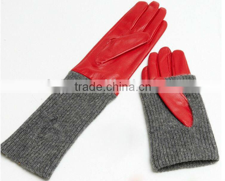 reversible ornament long sleeve cutton gloves