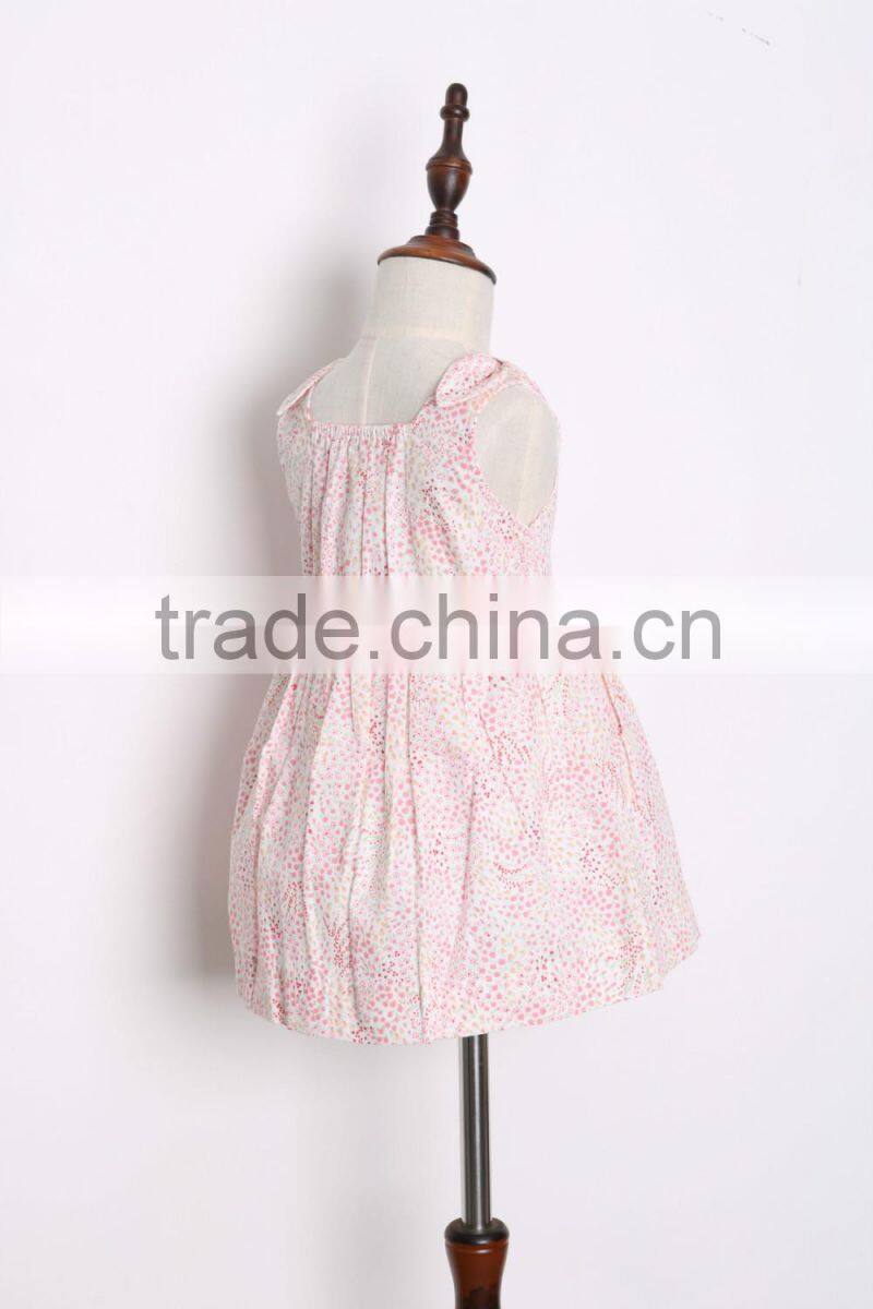 Hot sale kids dress with factory independent design vest girls dresses