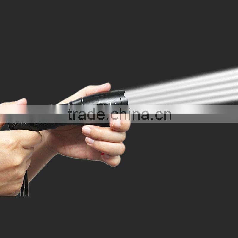 T6 /10W-2000 Lumens, Rechargeable Tactical LED Flashlight