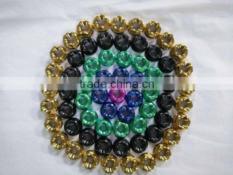 Best factory price color titanium nut in stock