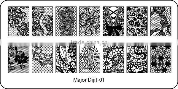 Major 07 hot new nail art plate,2016 nail art plate