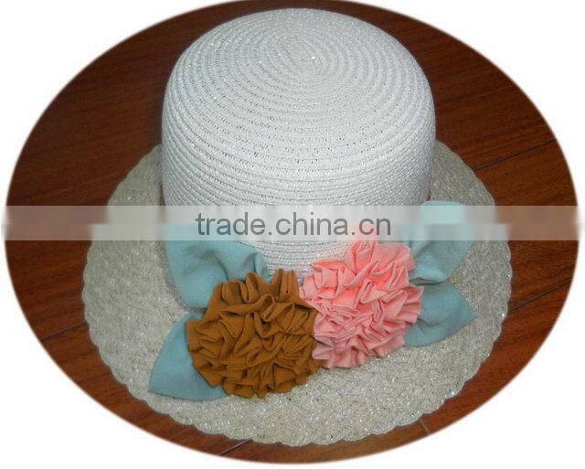 Practical Best Choice lady rivet band straw cap