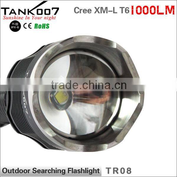 Super bright 1000 lumen outdoor searching/work LED flashlight torch