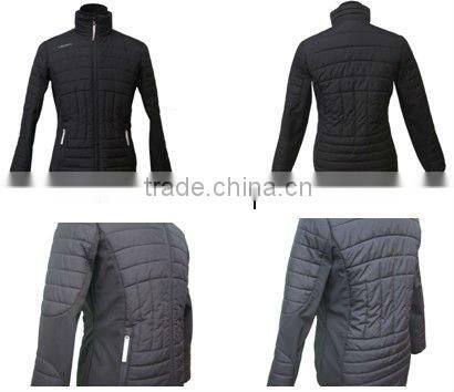 Mens Long Sleeve Padding Black Jacket