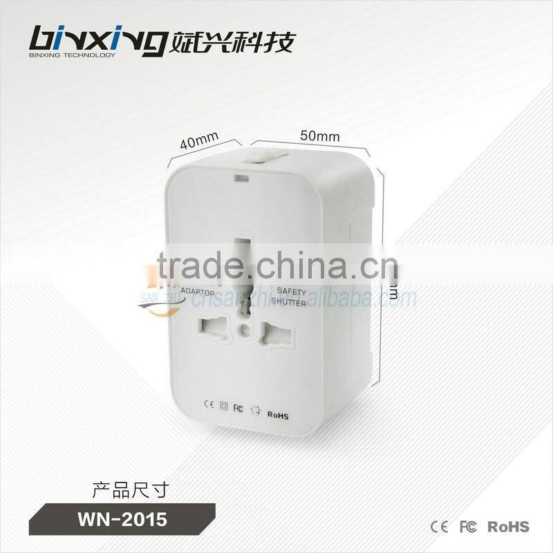 Top quality top sell alibaba co uk selling in travel adapter ac to dc adapter with multipurpose plug and surge protection