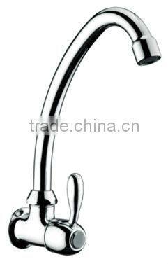 Factory Supplier, Single cold long neck kitchen sink faucet mixer tap, single lever basin mixer, single cold water tap