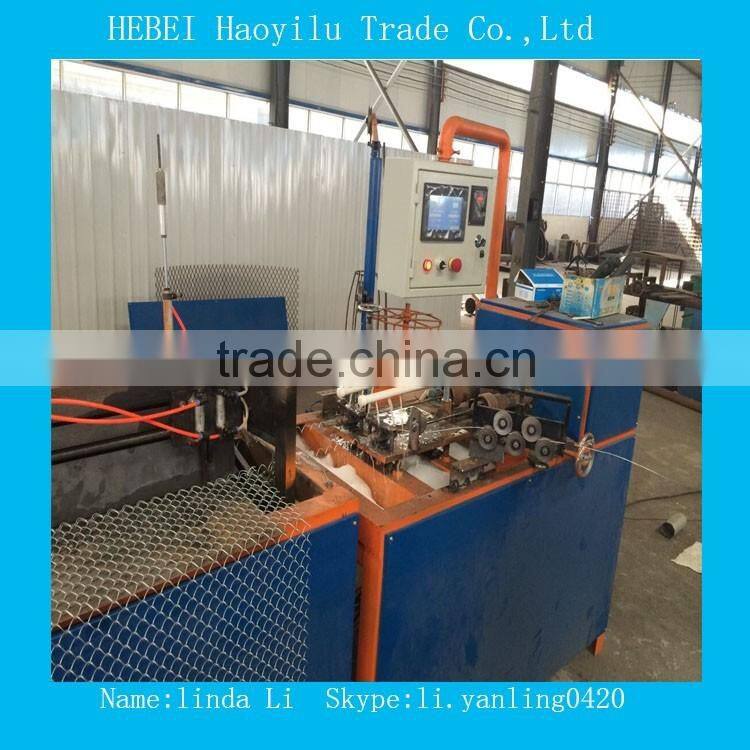 Double Wire PLC Control Chain Link Fence Machine