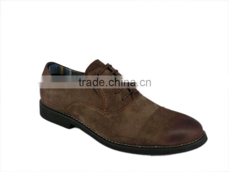 Nubuck leather fashion design wholesale men dress shoes