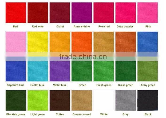 2016 latest design handle low price high quality colorful recycled customized non woven bag/TNTbag/grocery bag/shopping bag