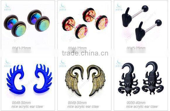 ear studs piercing chain skull mask cross in fashion jewelry