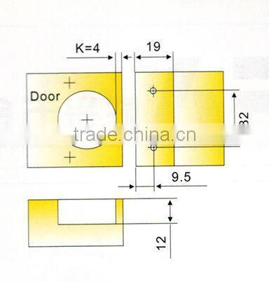 high quality short arm industrial cabinet hardware