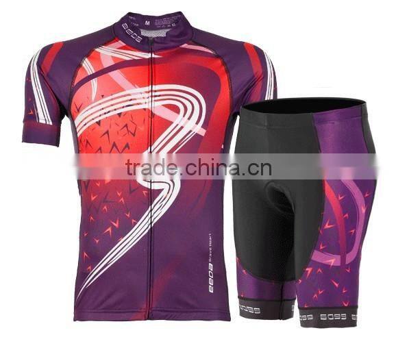 Summer new men's and women's short sleeve quick-drying cycling jerseys mesh cycling shorts anti-uv elastic cycling suits
