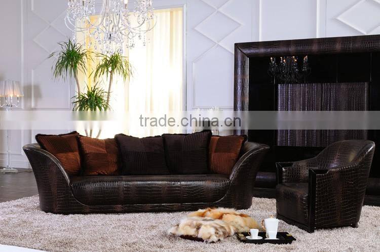 JS01-24 Four Seats Sofa in Real Leather in Living Room from JL&C Luxury Home Furniture New Design (China Supplier)