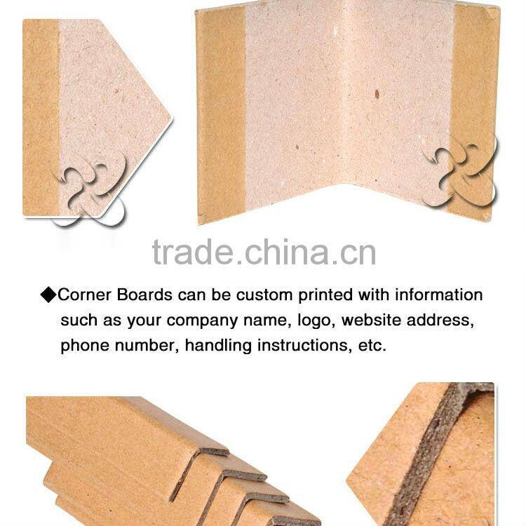 Duplex kraft liner paper core board brown and semi-wraped paper angle board