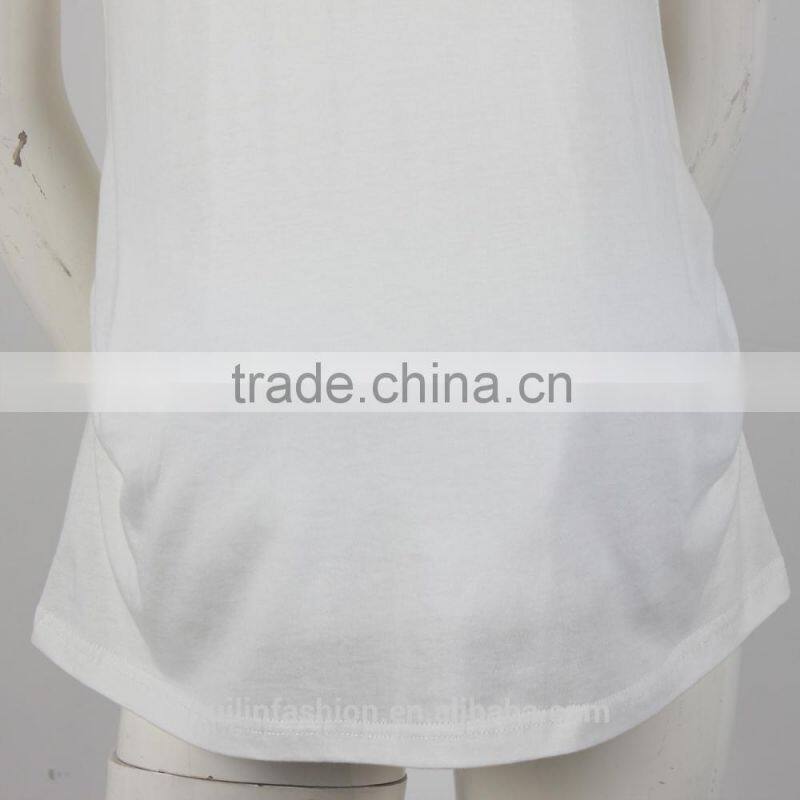 2015 OEM factory wholesale 100% cotton long sleeve T shirts maternity clothes