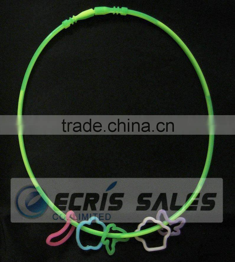 glow silicone necklace