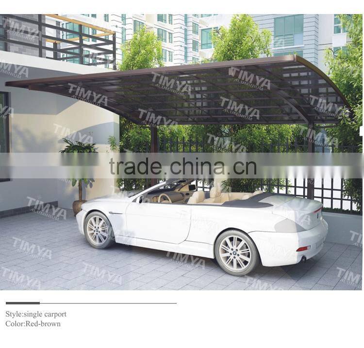 Aluminum Double Carport Single design