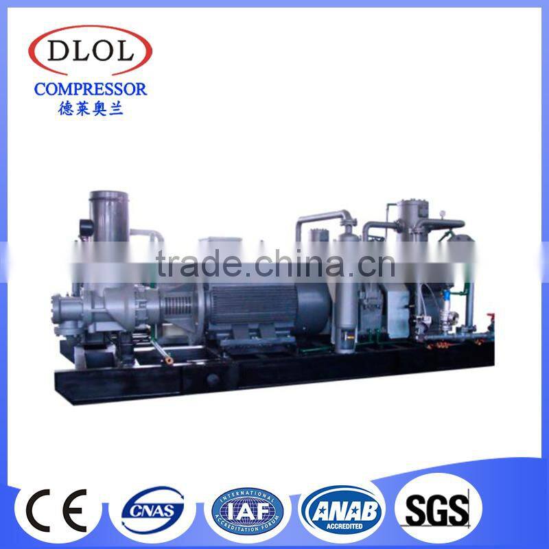 Large displacement screw-type piston combined compressor