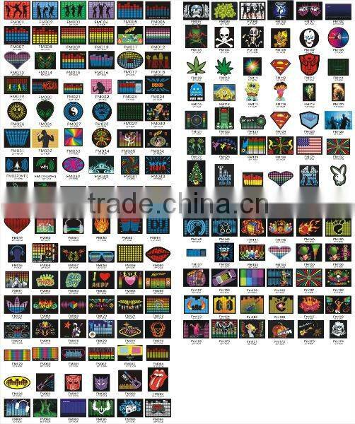 El flashing panel for t-shirt