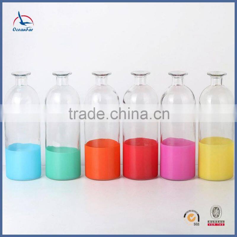 Best Sale China Flower Wedding Vases Wholesale New Style Color Glass Vase