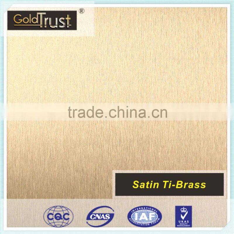 bronze colored finish stainless steel no.4 brush /satin in stainless steel per price kg for elevator carbin