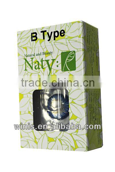 Wholesale popular Naty B type blue Korea color contact lens yearly cosmetic lenses wholesale colored contacts