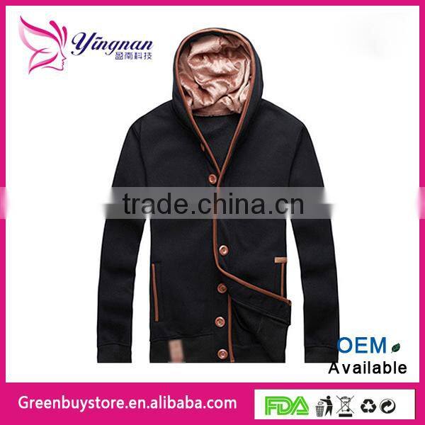 New 2014 hoodies men sweatshirt Button design sweatshirt male top men sportswear sport suit men free shipping