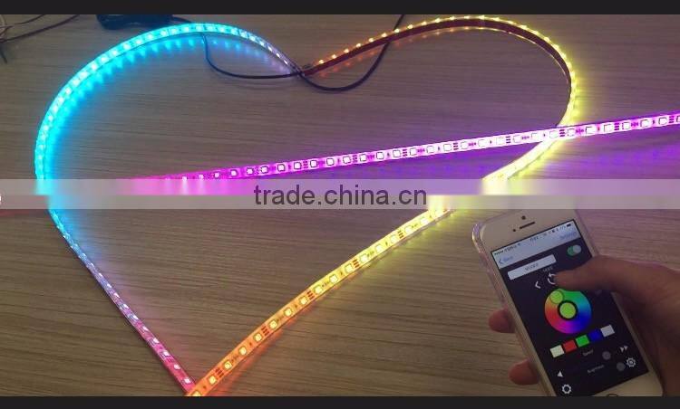 Programmable APP Control Dream Magic Color Chasing LED Strip SMD 5050 RGB with Digital Built-in IC 200 Modes Waterproof IP67