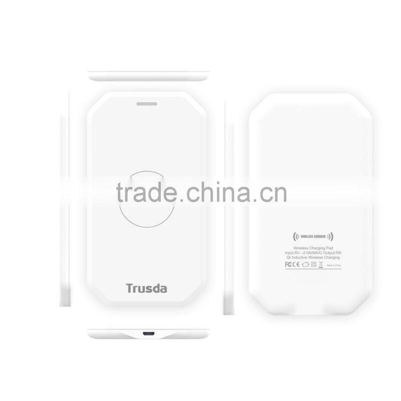 TRUSDA CE,RoHS,FCC Approved qi wireless phone charger OEM quick deliver power sockets Wireless charger For SAMSUNG LG