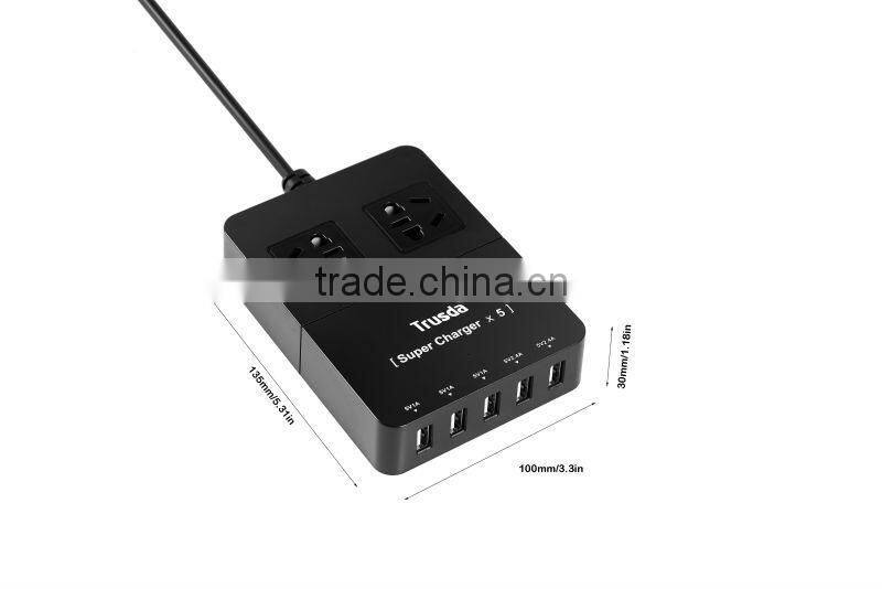 US EU plug 4-port wholesale micro usb charger for smartphone tablet