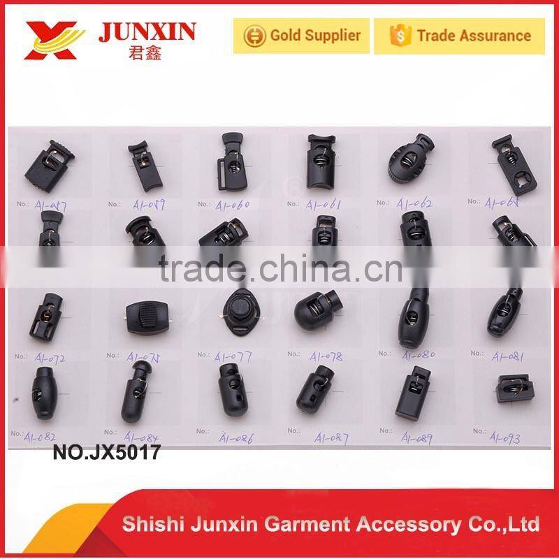 Quick release plastic stopper and cord lock