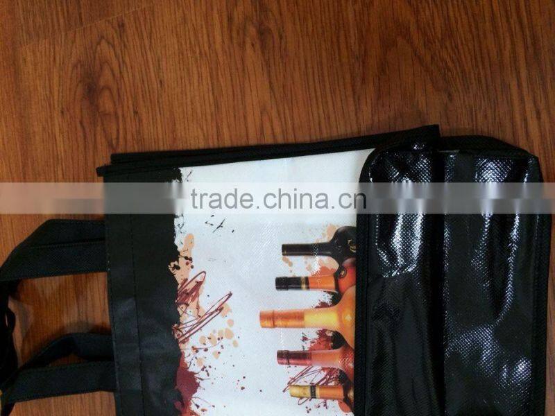 promotional pp non woveb wine bag 6 bottles carry bag