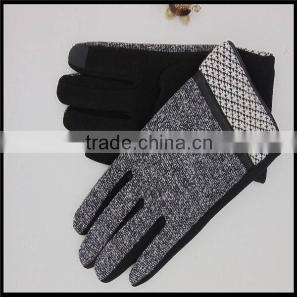 2016 NEW China Supplier Fashion Micro Velvet Hand Gloves For Men
