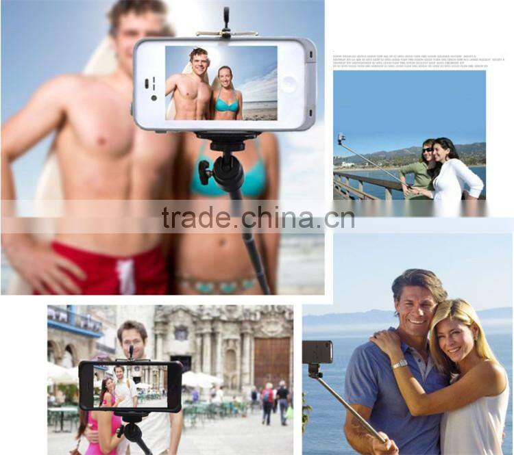 Handheld selfie stick with bluetooth remote shutter and monopod, wireless monopod selfie stick