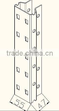 Top quality Q235B steel material long span shelving with steel shelving